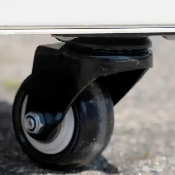 Gleitrollen für Absaugtechnik, robuste Kunststoffrollen für industrielle Staubsauger, leichte Mobilität und stabiler Stand, passend für VAUPEL Absaugtechnik Geräte, langlebige und flexible Rollen.