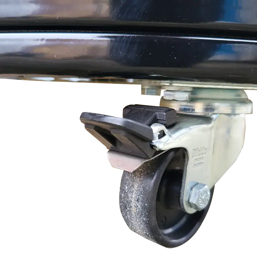 Rollenlager für Absaugtechnik, robust und langlebig, perfekt für Industrieanlagen, einfache Montage, hochwertige Verarbeitung, zur stabilen Befestigung von Absauggeräten.