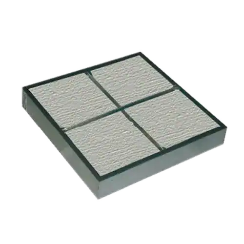 Leuchtender HEPA-Filter für hochwertige Absaugtechnik in der Industrie.