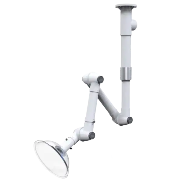 Vaupel Absaugtechnik industrielles Absaugarm System für Staub und Partikel.