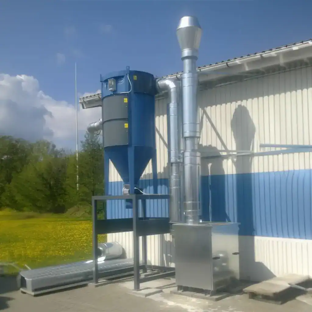Synchronabsaugungssystem für industrielle Staubabsaugung, VAUPEL Absaugtechnik.