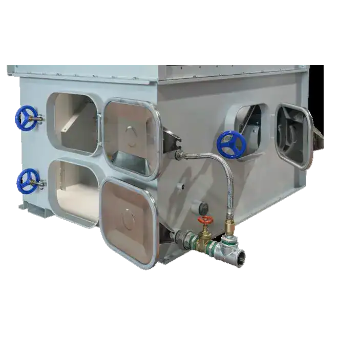 Absauganlagen von VAUPEL für industrielle Staub- und Schadstoffabsaugung, robuste Konstruktion, effiziente Luftfiltration, maßgeschneiderte Lösungen, langlebige Technik.