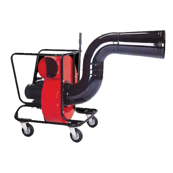 Staubabsaugungssystem von VAUPEL Absaugtechnik, mobile Absauggeräte für industrielle Staub- und Partikelfiltration.