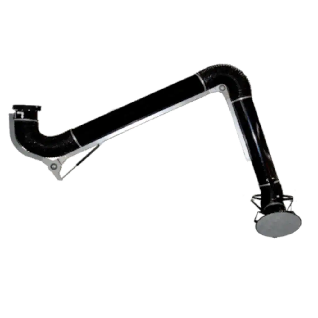 Rauchabzug mit flexibler Absaugung für Industrieanwendungen, VAUPEL Absaugtechnik.