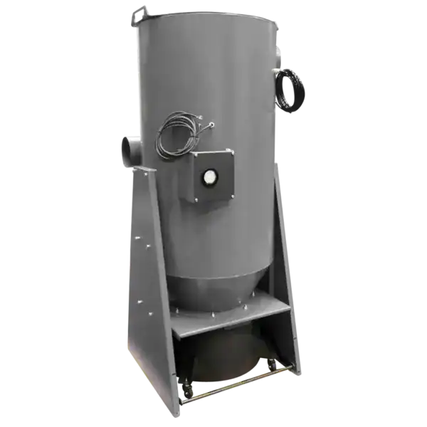 Vaupel Absaugtechnik SteamSeparator industrieller Staubsammler, explosionsgeschützt, Edelstahl, effiziente Staub- und Partikelfiltration, robuste Bauweise.