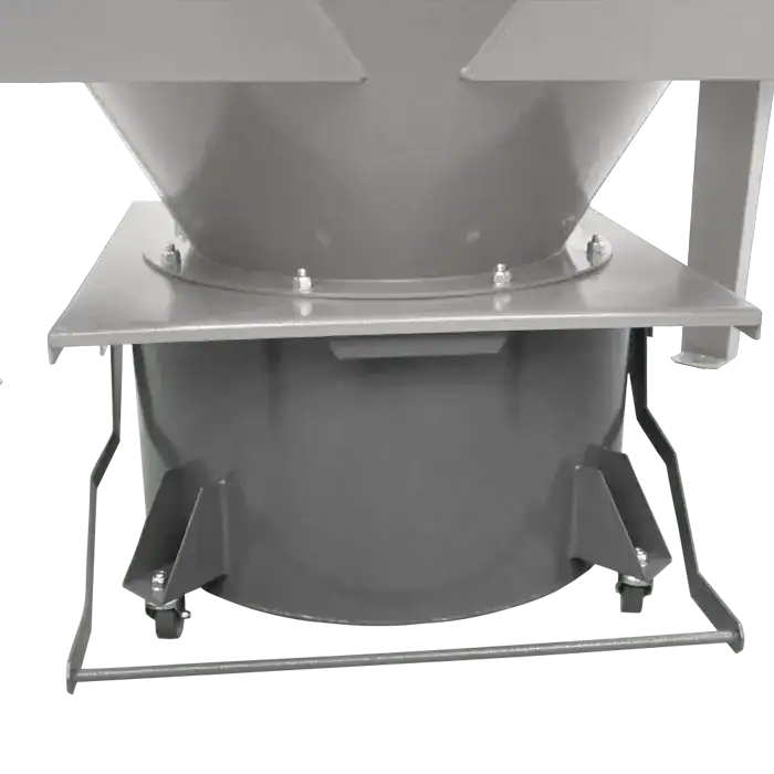 Abgassystem für Industrieanlagen, VAUPEL Absaugtechnik, aus robustem Metall, mobil auf Rollen, für effektive Staub- und Schadstoffabsaugung in Produktionsumgebungen.