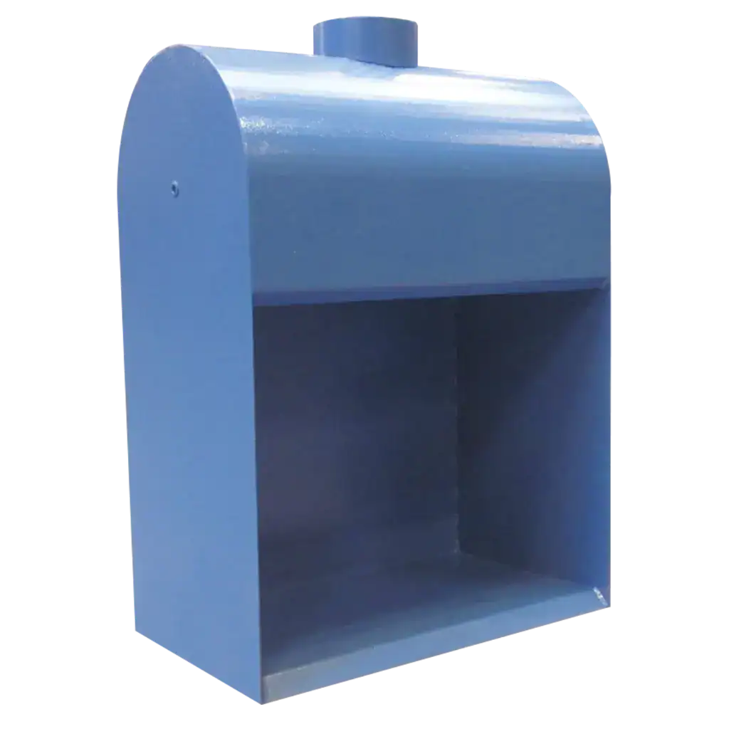 Absaugtechnik von VAUPEL, industrielles Absaugsystem, Staub- und Schadstoffabsaugung, robuste Metallkonstruktion, Sicherheit am Arbeitsplatz, effiziente Luftfiltration, professionelle Absaug-Lösungen.