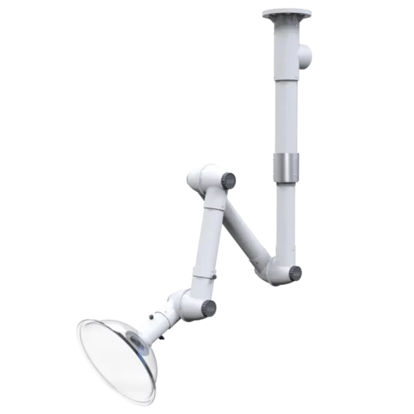 Vaupel Absaugtechnik industrielles Absaugarm System für Staub und Partikel.