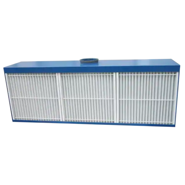 Luftfilter für Absaugtechnik von VAUPEL, industriegerechtes Filtergehäuse für effiziente Staub- und Schadstoffabscheidung. Hochwertiges Filtersystem für saubere Arbeitsumgebungen.