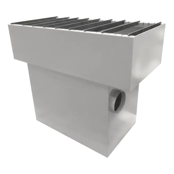 Hochwertige Absaugtank für industrielle Absaugtechnik, Edelstahl, Staub- und Schmutzabsaugung, robustes Design, effizient und wartungsarm.