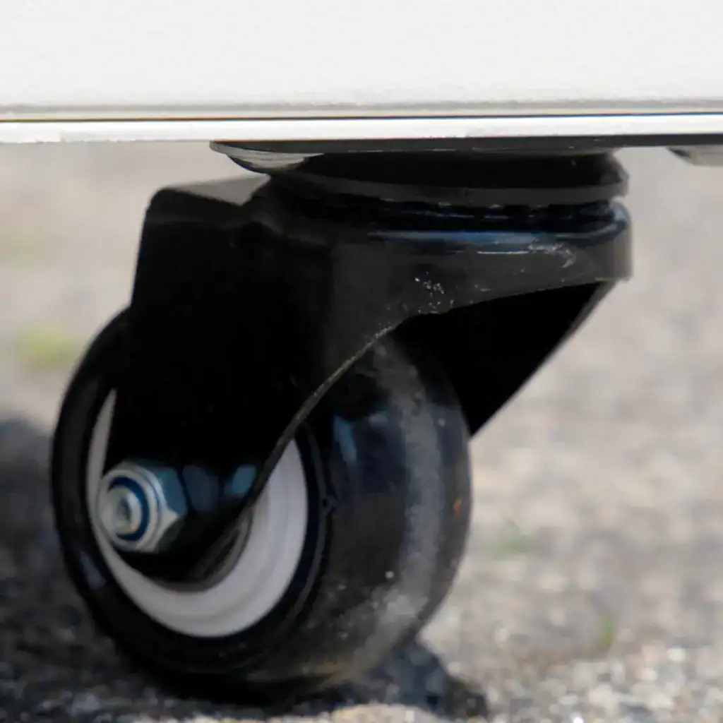 Gleitrollen für Absaugtechnik, robuste Kunststoffrollen für industrielle Staubsauger, leichte Mobilität und stabiler Stand, passend für VAUPEL Absaugtechnik Geräte, langlebige und flexible Rollen.