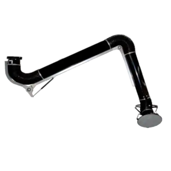 Rauchabzug mit flexibler Absaugung für Industrieanwendungen, VAUPEL Absaugtechnik.