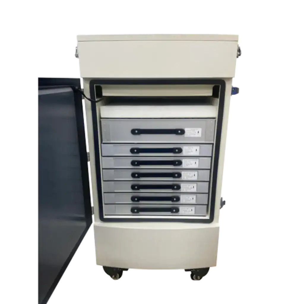 Absaugtechnik auf Rollen, mobile Filter- und Absauggeräte von VAUPEL, für industrielle Staubabsaugung, perfekt für Werkstätten und Produktionshallen, langlebig und wartungsarm.