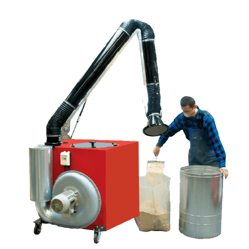 Hochwertige Absaugtechnik von VAUPEL für Industrie und Handwerk, effiziente Staub- und Partikelförderung.